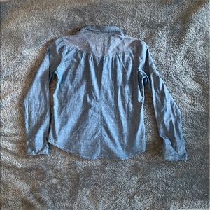 American Eagle Outfitters Tops - AEO lace denim button down American Eagle Outfitters Tops - AEO lace denim button down